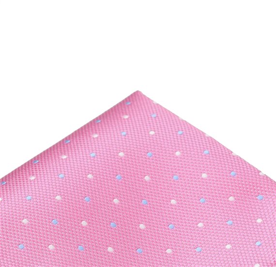 Pañuelo de Bolsillo Rosa con Lunares