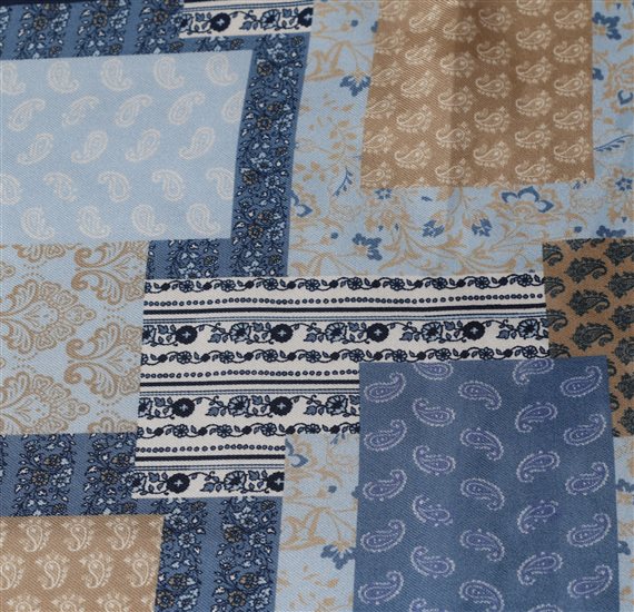 Pañuelo Seda Patchwork