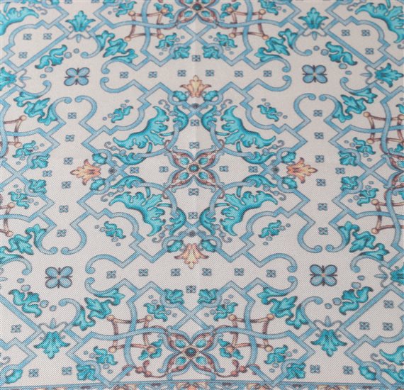 Pañuelo Seda Turquesa
