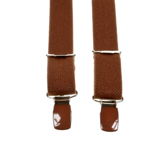 Pinzas de tirante de niño marrón