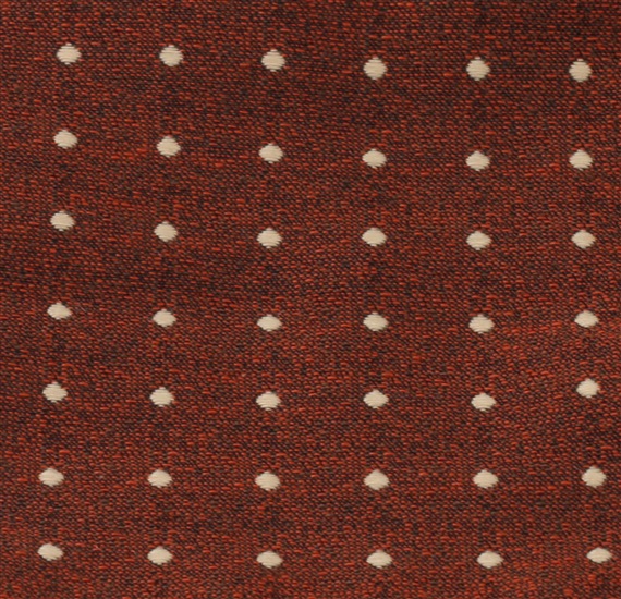 Tejido pajarita y pañuelo marrón con lunares beige