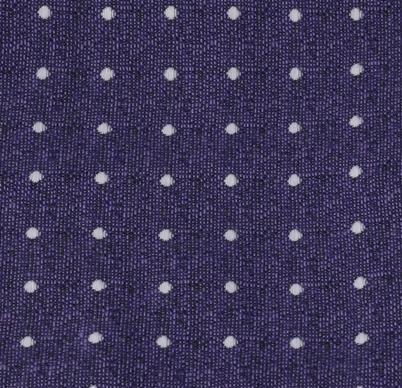Tejido pajarita y pañuelo morado con lunares blancos