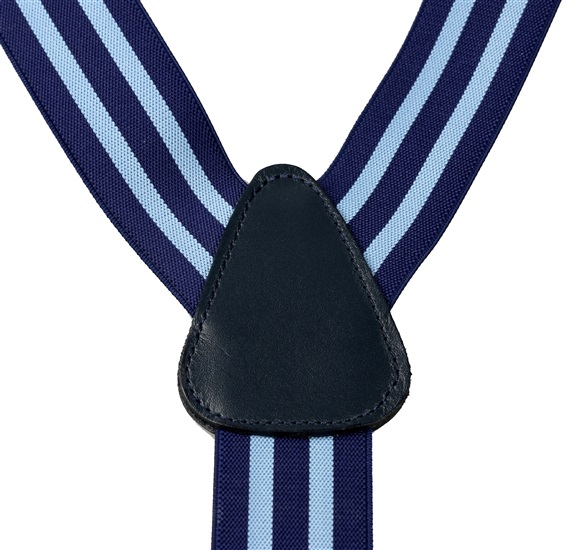 Tirante azul marino con rayas  Cruce