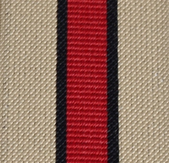 Tirante beige raya granate  Tejido