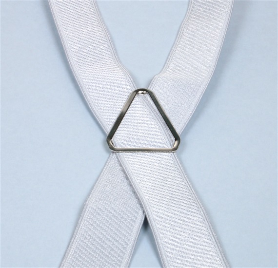 Tirante elástico gris perla ceremonia  Cruce - Pisa 87