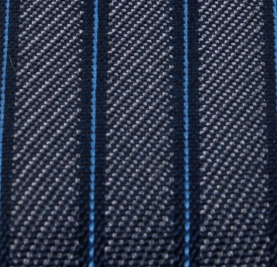 Tirante elástico rayas azul marino  Tejido - Pisa 79