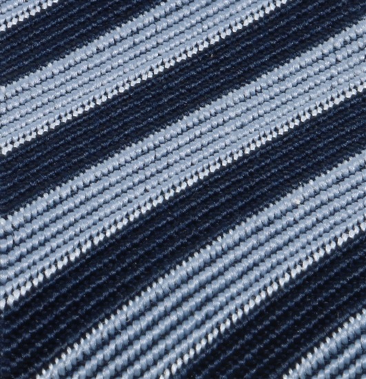Tirante elástico rayas azul  Tejido - Pisa 64