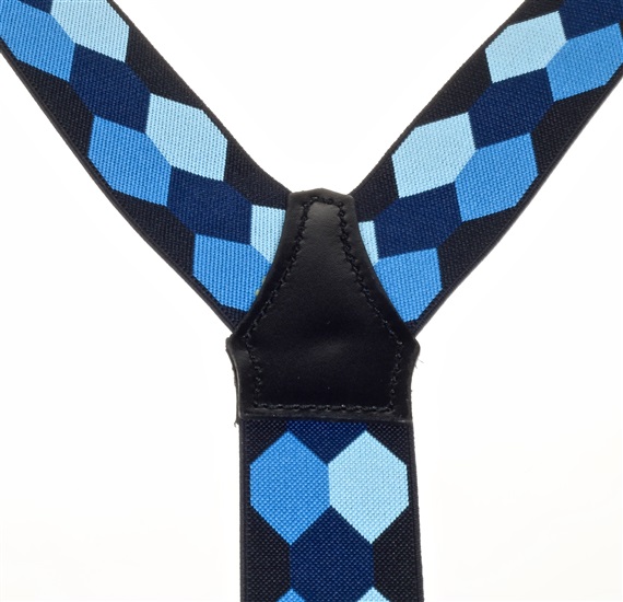 Tirante hexágonos azules XXL  Cruce