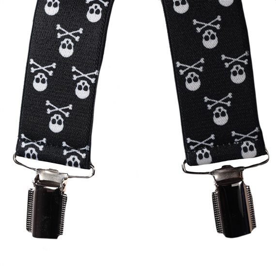 Tirante negro calaveras  Pinzas traseras
