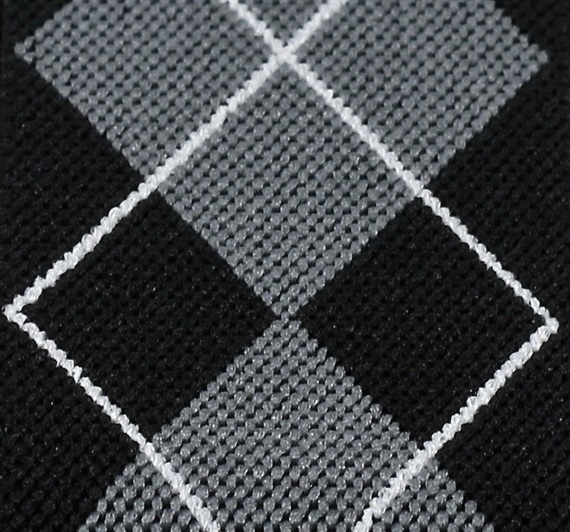 Tirante negro rombos XXL  Detalle