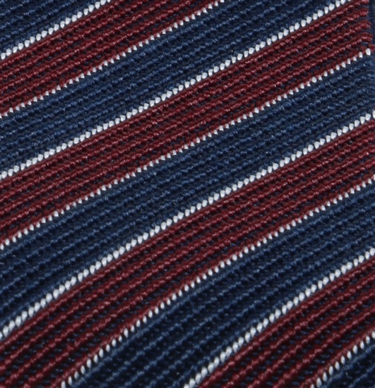 Tirante rayas azul marino y burdeos XXL  Detalle