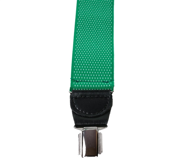 Tirante verde con motas blancas  Pinza trasera