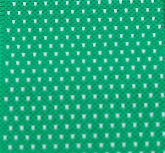 Tirante verde con motas blancas  Tejido