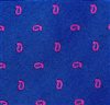 Corbata Cachemir Azul y Rosa