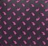 Corbata Cachemir Negra y Rosa