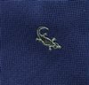 Corbata Cadete Seda Azul Cocodrilos