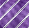Corbata Malva Rayas