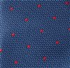 Corbata Niño Azul con Motas Rojas