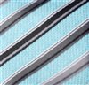 Corbata Niño Turquesa y Gris