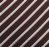 Corbata Rayas Marrón Siena 45