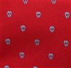 Corbata Roja con Calaveras