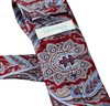 Corbata Seda Burdeos Cachemir Azul