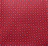Corbata Seda Roja Lunares