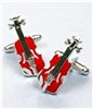 Gemelos Violín Rojo