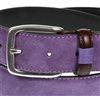 Hebilla cinturón de ante morado