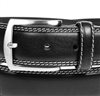 Hebilla cinturón de piel negro