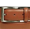 Hebilla de cinturón de piel marrón camel