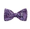Pajarita morado con cachemir lila revés