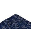 Pañuelo de bolsillo azul con cachemir azulón