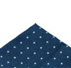 Pañuelo de bolsillo azul con lunares blancos