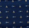 Pañuelo de bolsillo azul marino con estribos