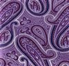 Pañuelo de bolsillo morado con cachemir lila