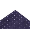 Pañuelo de bolsillo morado con lunares blancos
