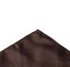 Pañuelo de bolsillo raso marrón oscuro