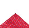 Pañuelo de bolsillo rojo con bocados de equitación azules