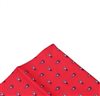 Pañuelo de bolsillo rojo con estribos