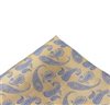 Pañuelo de bolsillo seda amarillo con paisley azul