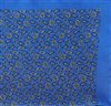 Pañuelo de bolsillo seda Azul Francia Paisley Azul Detalle