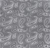 Pañuelo de bolsillo seda gris con cachemir gris
