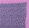 Pañuelo de bolsillo seda rosa con Paisley azul Detalle