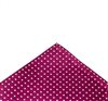 Pañuelo seda magenta con lunares blancos