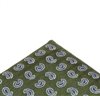 Pañuelo verde oliva con cachemir
