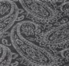 Tejido bufanda gris marengo con paisley gris