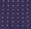 Tejido pajarita y pañuelo morado con lunares blancos