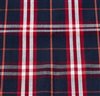 Tejido Pañuelo Bolsillo Cuadro Escocés Azul y Rojo