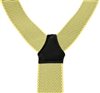 Tirante amarillo con motas negras  Cruce